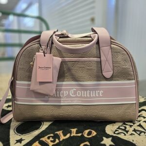 Juicy Couture Blush and Beige Travel Bag